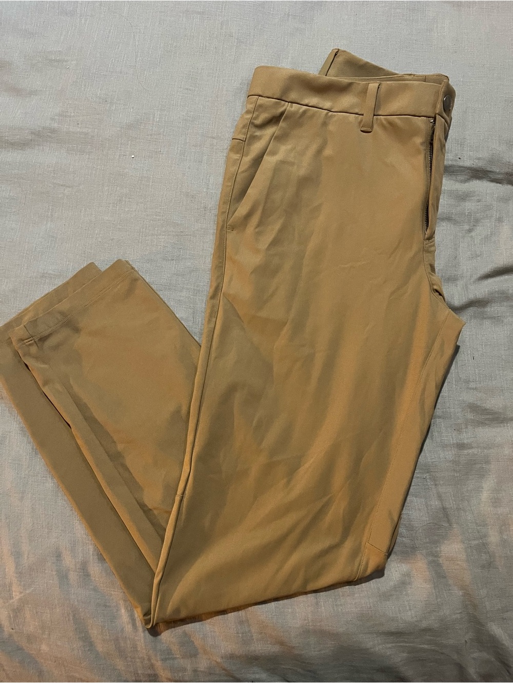 CRZ YOGA Men's Khaki Chinos - Classic Straight